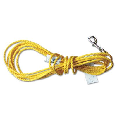 Poly Rope, Tag Line (Not Load Bearing) 130 ft, Polypropylene, Yellow 493-193R/130FTYL