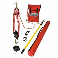 QuickPick Rescue Kit, 25 ft. Working Distance, 125 ft Rope, 400 lb Load Capacity 493-QP-1/25FT