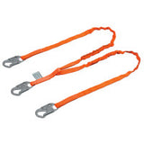 Titan Tubular Shock-Absorbing Lanyards, 6 ft, 3 Locking Snaps, 2 Legs 493-T5121-Z7/6FTAF