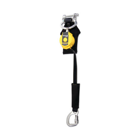 TurboLite Flash Std Series Personal Fall Limiter, 6 ft, Twin, Steel Locking Swivel Snap Hooks, Quick-Connect, 420 lb 493-MFLAF2-5/6FT