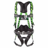 AirCore Full-Body Harness, Steel Side/Back D-Rings, Universal, Quick-Connect Straps, Green 493-AC-QC-BDP/UGN