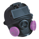 5400 Series Low Maintenance Full Facepiece Respirator, Medium/Large, Particulates;Chemical;Contamination;Gas, Elastomer Body 068-54001W