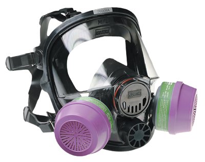 7600 Series Silicone Full Facepiece Respirator, Medium/Large, Silicone 068-760008A