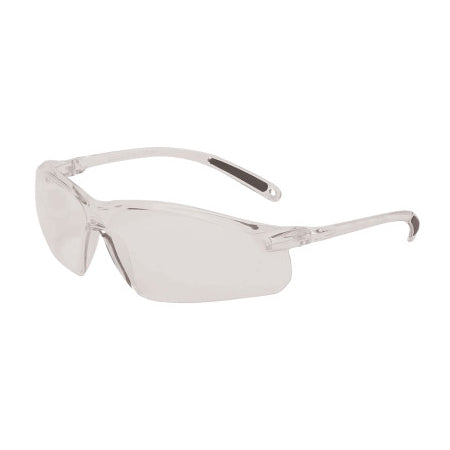 A700 Series Safety Glasses, Clear Lens, Polycarbonate, Hard Coat, Clear Frame 763-A700