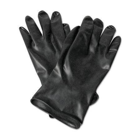 Chemical Resistant Butyl Gloves, Size 7, Black, 13 mil, Smooth 068-B131/7
