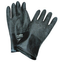 Chemical Resistant Butyl Gloves, Size 8, Black, 13 mil, Grip-Saf 068-B131R/8
