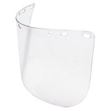 Die Cut Faceshields, Clear, 15 1/2 in x 8 in, Polycarbonate 068-A8150/40