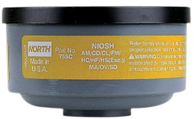 Gas and Vapor Cartridge, Black, Organic Vapor 068-N75001L