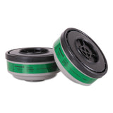 Gas and Vapor Cartridge, Green, Ammonia/Methylamine 068-N75004L