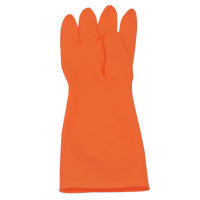 Latex Gloves, Size 9, Powder-free, Orange 068-AK1815/O/9