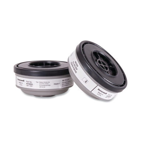 N-Series Cartridges, Acid Gas, Used With 5400/7600 Facepiece, Gray 068-N75002L