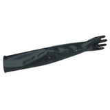 Neoprene Glovebox Gauntlet Ambidextrous Gloves, Black, Smooth, Size 9 3/4 068-8n1532a/9q
