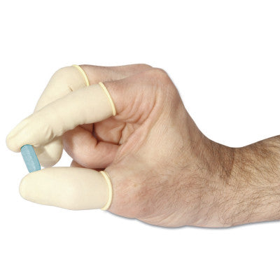 Nitrile Anti-Static Finger Cots, 115LNR, Rolled, Small, White 068-115LNR/S