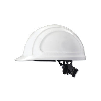North Zone N10 Ratchet Hard Hat, 4 Point, Front Brim, White 068-N10R010000