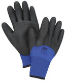 NorthFlex Cold Grip Coated Gloves, Large, Black/Blue 068-NF11HD/9L