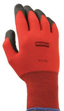 NorthFlex Red NF11 Foam PVC Fingers/Palm Coated Gloves, X-Large, Red 068-NF11/10XL