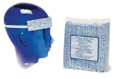 Sweat Band, Terry Cloth, Blue, Used with A49 and A49R Hard Hats 068-SB470