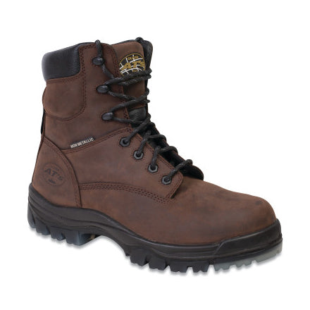 45 Series Composite Toe Safety Boots, Size 7, 7 in H, Leather, Rubber, Brown 821-45637C-BRN-070