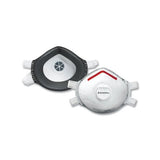 SAF-T-FIT Plus Molded Cup Respirators, Nose, P95, White/Red, Small 068-14110402