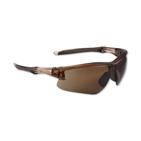 Acadia Safety Eyewear, Espresso Lens, Polycarbonate, Anti-Fog, Brown Frame 763-S4171XP