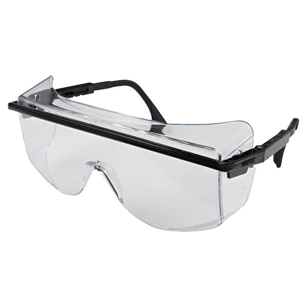 Astrospec OTG 3001 Eyewear, Clear Lens, Anti-Fog, Black Frame 763-S2500C