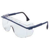 Astrospec OTG 3001 Eyewear, Clear Lens, Polycarbonate, Uvextreme AF, Blue Frame 763-S2510C