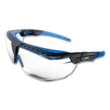 Avatar OTG Safety Glasses, Gray, Polycarbonate, Anti-Reflective Lens, Blue/Black 763-S3853