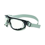 Carbonvision Safety Goggle, Clear Lens, Black/Gray Frame, Dura-Streme, Fabric 763-S1650DF