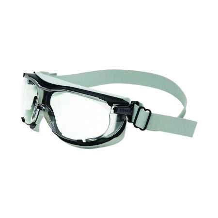Carbonvision Safety Goggle, Clear Lens, Black/Gray Frame, Dura-Streme, Fabric 763-S1650DF