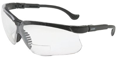 Genesis Readers Eyewear, Clear +2.0 Diopter Polycarb Hard Coat Lenses, Blk Frame 763-S3762