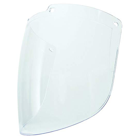 Turboshield Visor, Uncoated, Polycarbonate, Clear, 15-7/8 in L x 9 in H 763-S9550