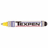 TEXPEN Industrial Steel Ball Tip Paint Marker, Yellow, 3/32 in, Medium 253-16063