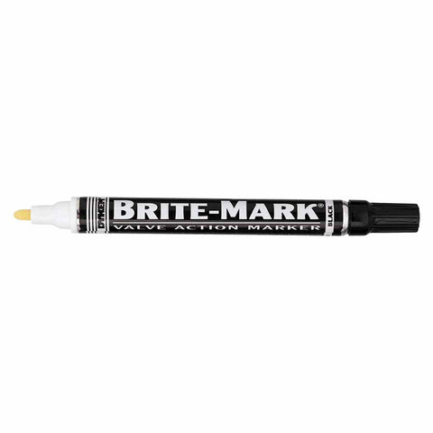 BRITE-MARK Medium Paint Marker, Black, Bullet 253-84002
