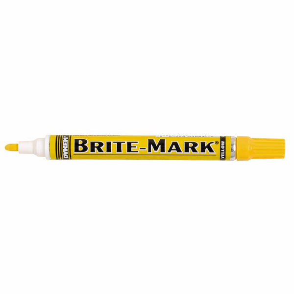 BRITE-MARK Medium Paint Marker, Yellow, Bullet 253-84004