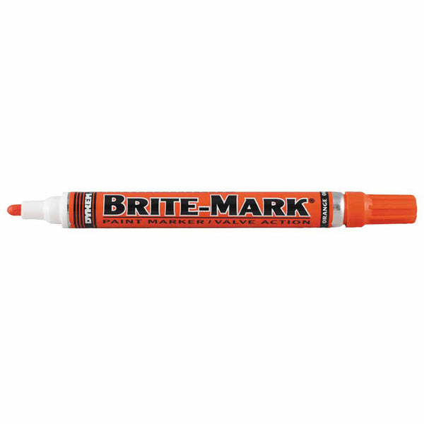 BRITE-MARK Medium Paint Marker, Orange, Bullet 253-84005