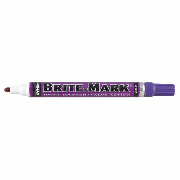 BRITE-MARK Medium Paint Marker, Violet, Bullet 253-84019