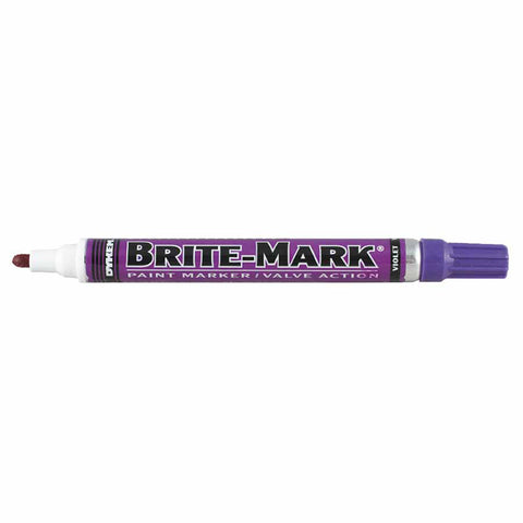 BRITE-MARK Medium Paint Marker, Violet, Bullet 253-84019
