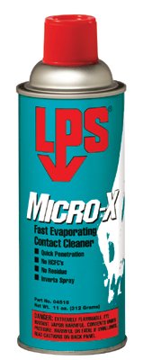 Micro-X Fast Evaporating Contact Cleaner, 11 oz, Aerosol Can, Solvent Scent 428-04516