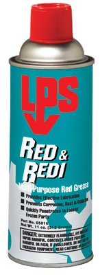 Red and Redi Multi-Purpose Red Grease, 16 oz, Aerosol Can 428-05816