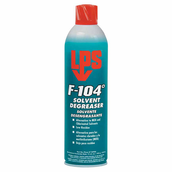 F-104? Solvent Degreaser, Ready-to-Use, 15 oz, Aerosol Can, Mild Orange Odor 428-04920