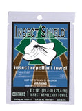 Insect Shield Insect Repellent Wipes, 8 in x 10 in, 0.4 oz, Single Premoistened Packets 253-91401