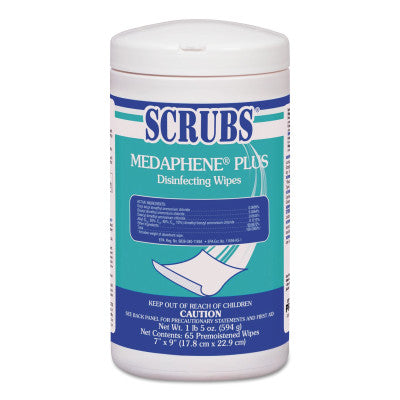 MEDAPHENE Plus Disinfecting Wipes, 1 lb 5 oz, White, Citrus 253-96365