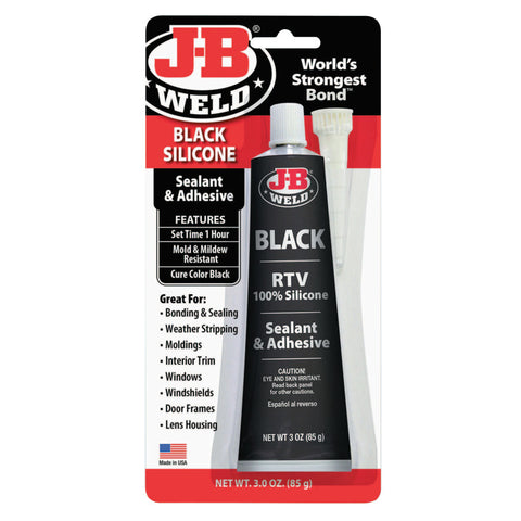 Black Silicone Sealant & Adhesive, 3 oz 803-31319