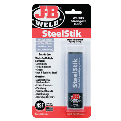 SteelStik Epoxy Putty, 2 oz, Puttysick Skin Packed, Dark Gray 803-8267