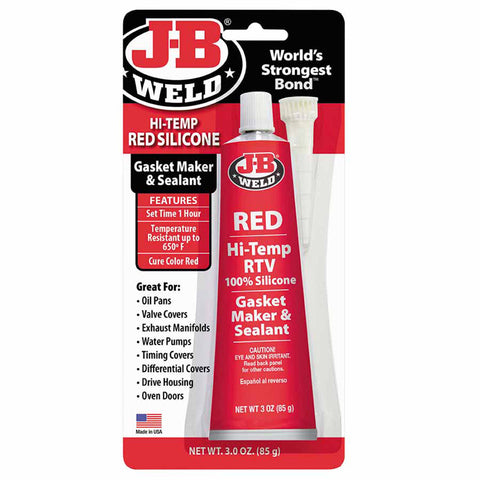 Hi-Temp Red Silicone Gasket Maker & Sealant, 3 oz 803-31314