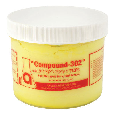 Compound 302 Stainless Steel Postweld Cleaner, 28 oz Jar 348-ARCP302