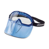 GPL500 Series Premium Goggle with Detachable Face Shield, Blue Frame, AF, Clear 138-21000