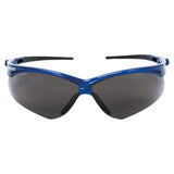 V30 Nemesis Safety Glasses, Smoke, Polycarbonate Lens, Anti-Fog, Metallic Blue Frame/Black Temples, Nylon 412-47387