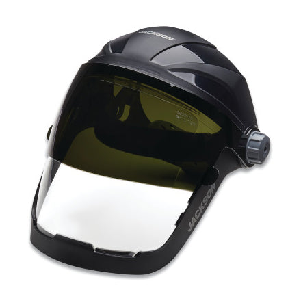 QUAD 500 Premium Multi-Purpose Face Shield, Ratcheting, AF/Clear, 9 in H x 12-1/4 in W 138-14220