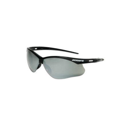 SG Series Safety Glasses, Universal Size, Smoke Mirror Lens, Black Frame, Hardcoat Anti-Scratch 138-50006